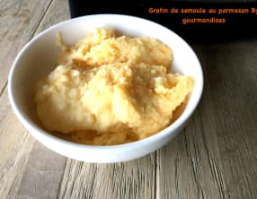 Gratin de semoule au parmesan