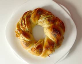 Couronne torsadée au saumon