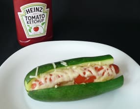 Hot-dog de courgette