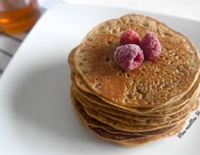 Crêpe sans oeuf à la semoule et au teff