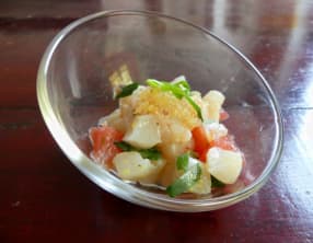 Ceviche de Saint-Jacques au pamplemousse