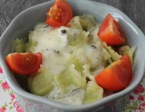 Gratinée de ravioles au gorgonzola