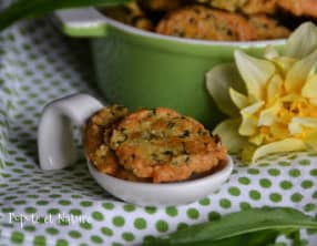 Sablés apéro à l'ail des ours et au cheddar