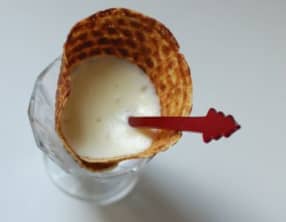 Oboles de pommes de terre en cornet, espuma Beaufort d’été et pommes de terre