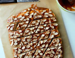 Barres infernales caramel cacahuètes