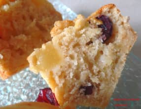 Muffins épicés poirescCranberries