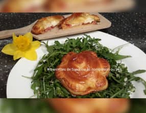 Feuilleté au jambon tomate et babybel