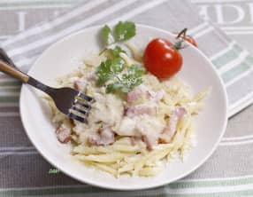 Trofie aux poireaux à la crème