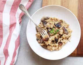 Risotto crémeux aux champignons
