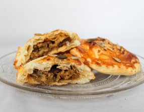 Chaussons confit de canard et pomme de terre