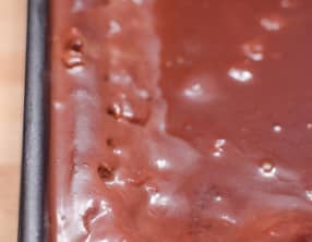 Poke cake au chocolat