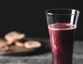 Jus oranges sanguines, chou rouge, betterave et gingembre