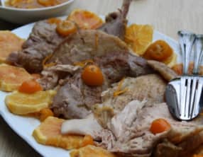 Pintade aux oranges sanguines et kumquats