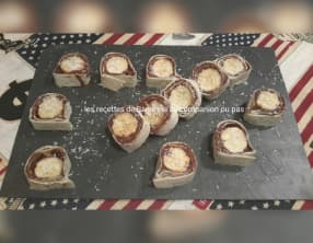 Sushi banane nutella noix de coco