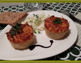 Flan de Quinoa, carottes, et jambon fumé