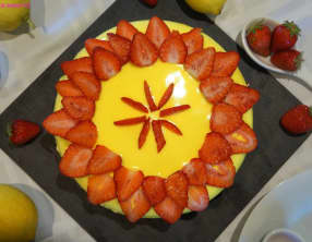 Entremet citrons et fraises