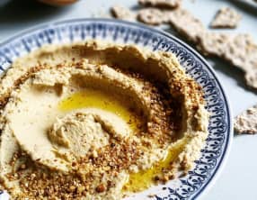 Houmous artichaut et mélange Dukkah