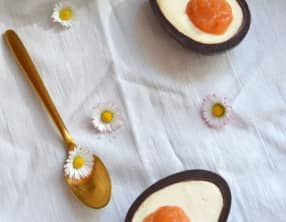 Dessert de Pâques aux oeufs en chocolat