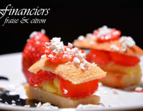 Financiers fraise et citron