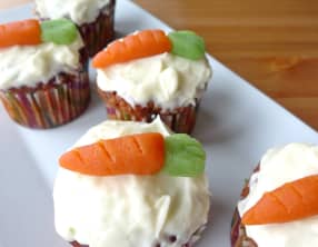 Carrot cupcakes de Pâques