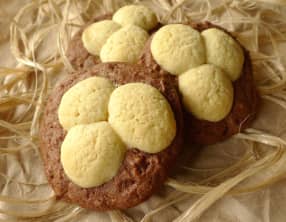 Biscuits nids de Pâques chocolat vanille