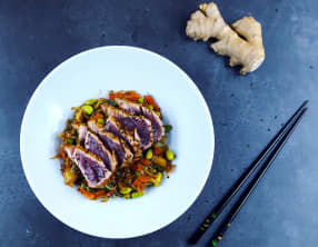 Wok de thon et légumes minute