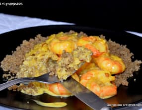 Quinoa aux crevettes safranées