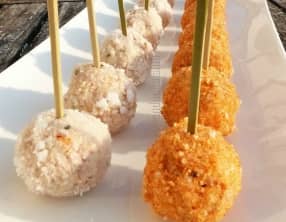 Truffes de thon aux chips de crevettes