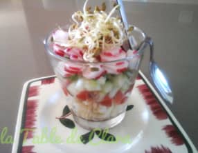 Verrines aux légumes croquants