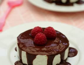 Cheesecake à la vanille et chocolat sans cuisson