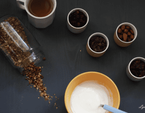 Granola au beurre de coco et au miel