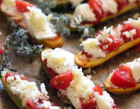 Courgette façon pizza