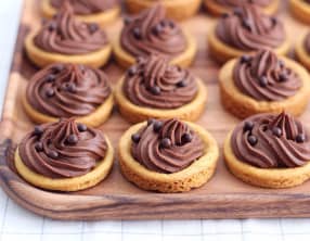 Tartelettes sablées à la ganache chocolat
