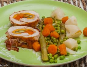 Roulés de dinde printanière