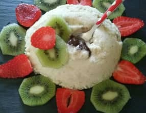 Bowl cake semoule coeur fondant chocolat