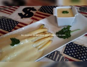 Asperge vapeur et son aïoli mousseux