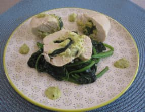 Ballottines de poulet pistaches-ricotta