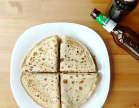 Crêpes à la bière légères et moelleuses
