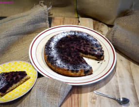 Gâteau renversé aux mûres