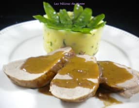 Filet mignon à la bière brune et au poivre de Kampot