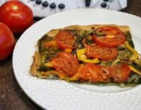 Tarte tomates épinards au thermomix facile et rapide