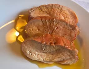 Filet mignon de porc au miel et pastis