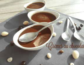 Mes petites crèmes au chocolat