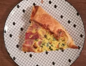 Quiche aux poivrons marinés