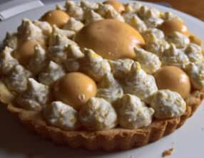 Tarte à la mangue caramélisée et ananas