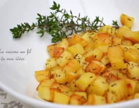 Pommes de terre sautées au thym