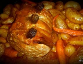 Carré de porc et rattes de Touquet au four