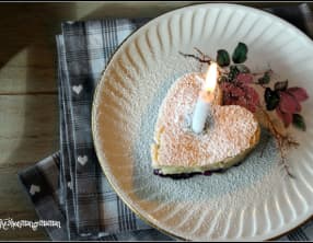 Financier à partager aux myrtilles