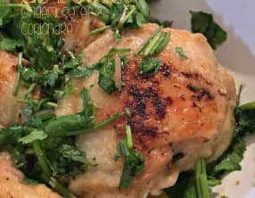 Le poulet magique au gingembre et à la coriandre