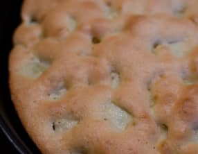 Gâteau à la rhubarbe et aux amandes